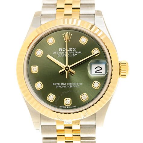 rolex datejust 31 green dial